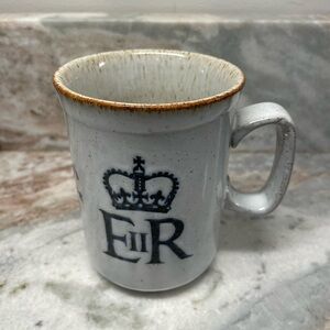 Queen Elizabeth’s Silver Jubilee Vintage White Ceramic Mug 1977